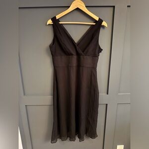 J. Crew Black Midi Dress